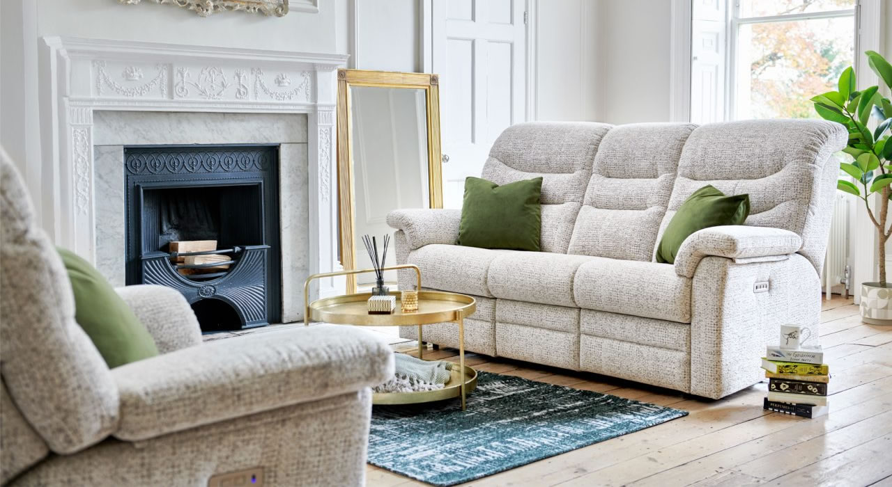 G Plan Ledbury fabric sofa